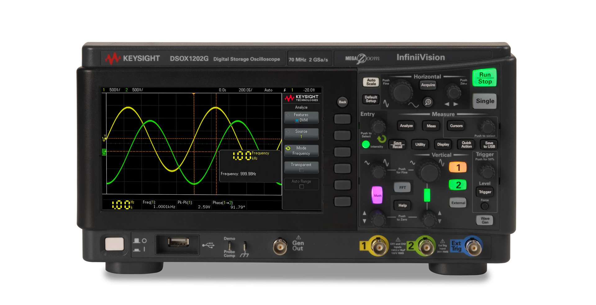 Keysight DSOX1202G 数字示波器